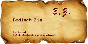 Bodisch Zia névjegykártya